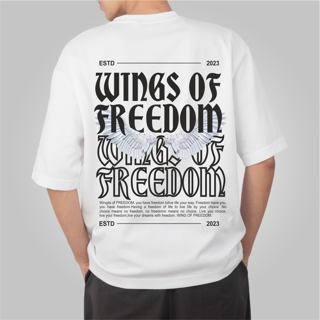 SlayyClub Men’s Wings Of Freedom Tshirt