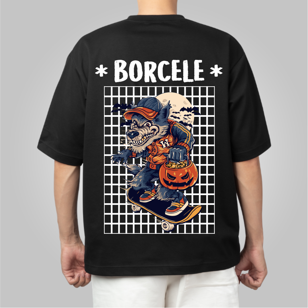 Borcele Skate Fox Oversized Tshirt